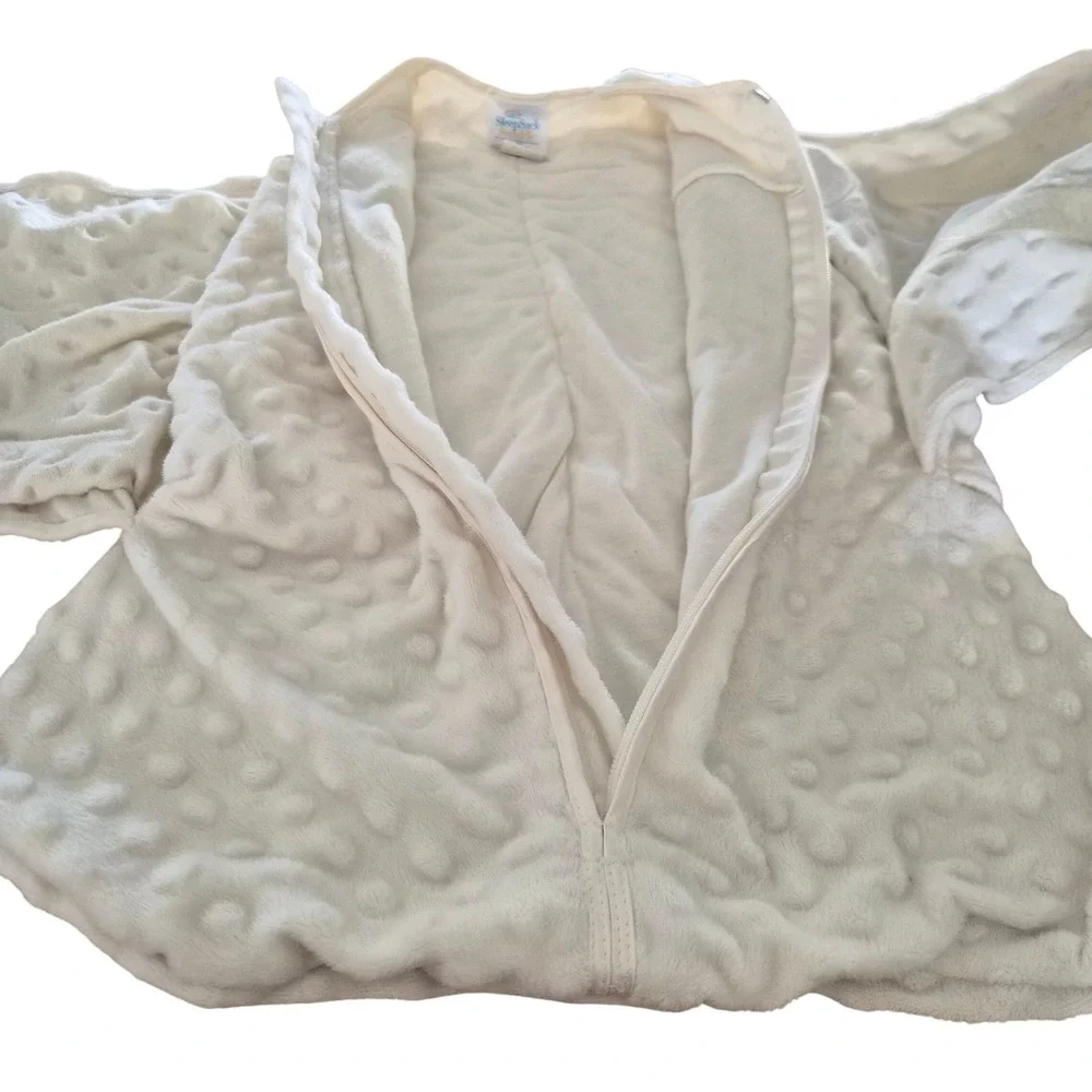 HALO SleepSack‎ Swaddle Newborn Cream Minky Dot Wearable Blanket 6-12 lbs NB